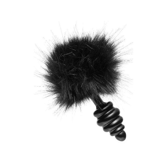 Tailz Black Bunny Tail Anal Plug Butt Plugs