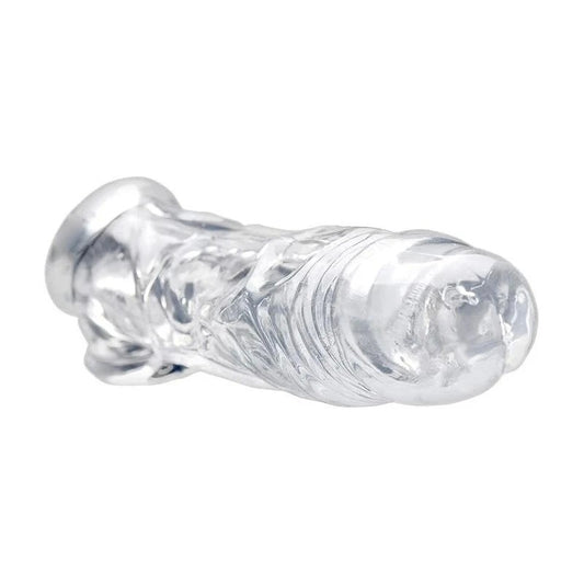 Size Matters Realistic Penis Enhancer and Ball Stretcher Flesh - Pumps, Extenders and Sleeves