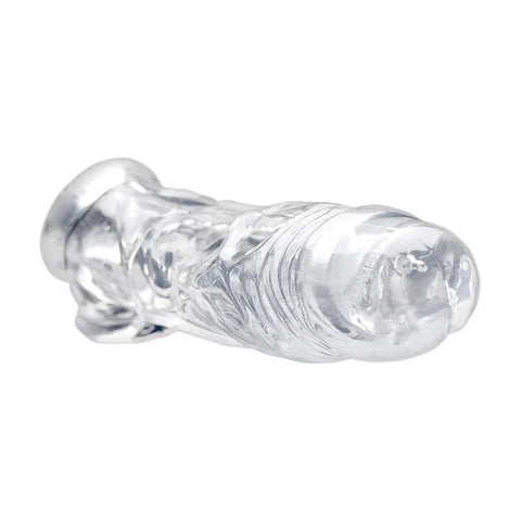 Size Matters Realistic Penis Enhancer and Ball Stretcher Flesh - Pumps, Extenders and Sleeves