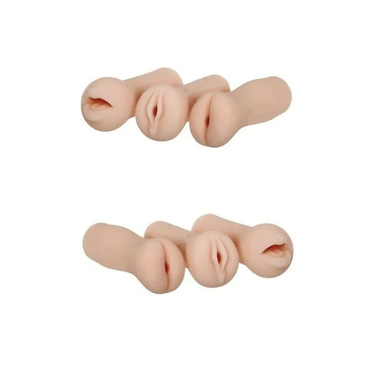 Excellent Power's Compact Pleasure Trio - XXX To Go Stroker Set - Masturbators and Strokers