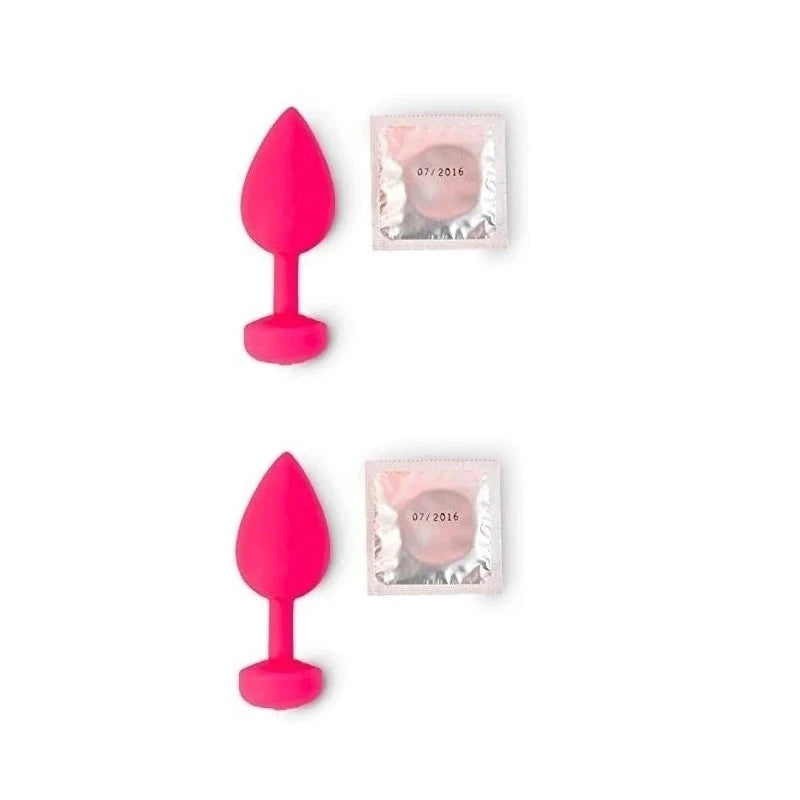 Gvibe Vibrating Gplug Small Neon Rose Butt Plugs