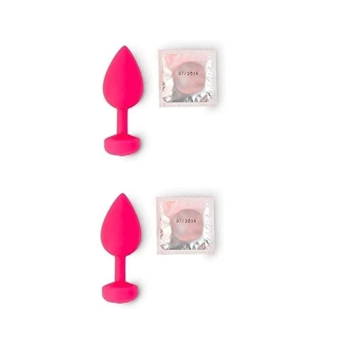 Gvibe Vibrating Gplug Small Neon Rose - Butt Plugs