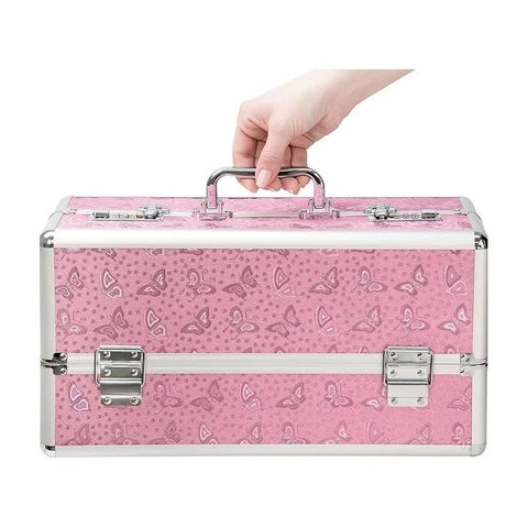 BMS Factory Lockable Large Vibrator Case Pink - Vibrator Accessories
