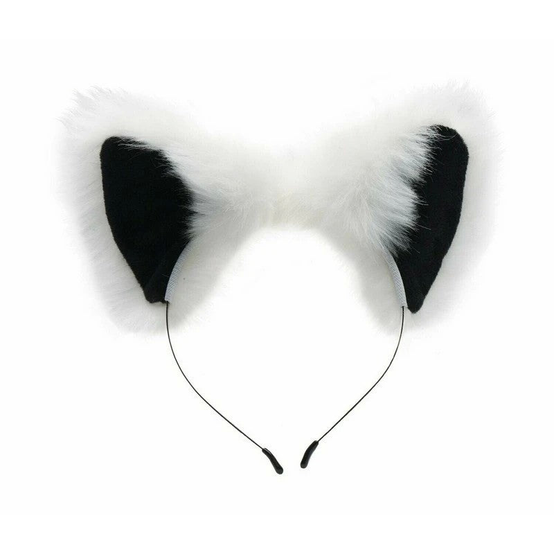 Tailz White Fox Tail Anal Plug and Ears Set Butt Plugs