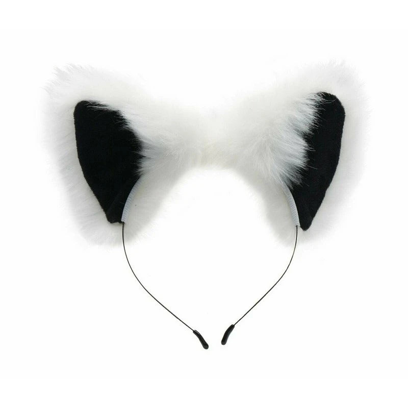 Tailz White Fox Tail Anal Plug and Ears Set Butt Plugs