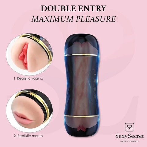 Premium Dual-Entry Masturbator for Intimate Adventures - Masturbators and Strokers