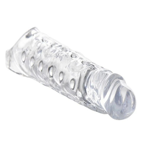 Size Matters Mens Penis Extender Sleeve Clear - Pumps, Extenders and Sleeves