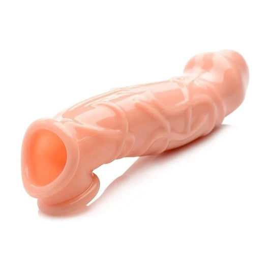 Size Matters Dick Extender Sleeve 2 Inch Flesh - Pumps, Extenders and Sleeves