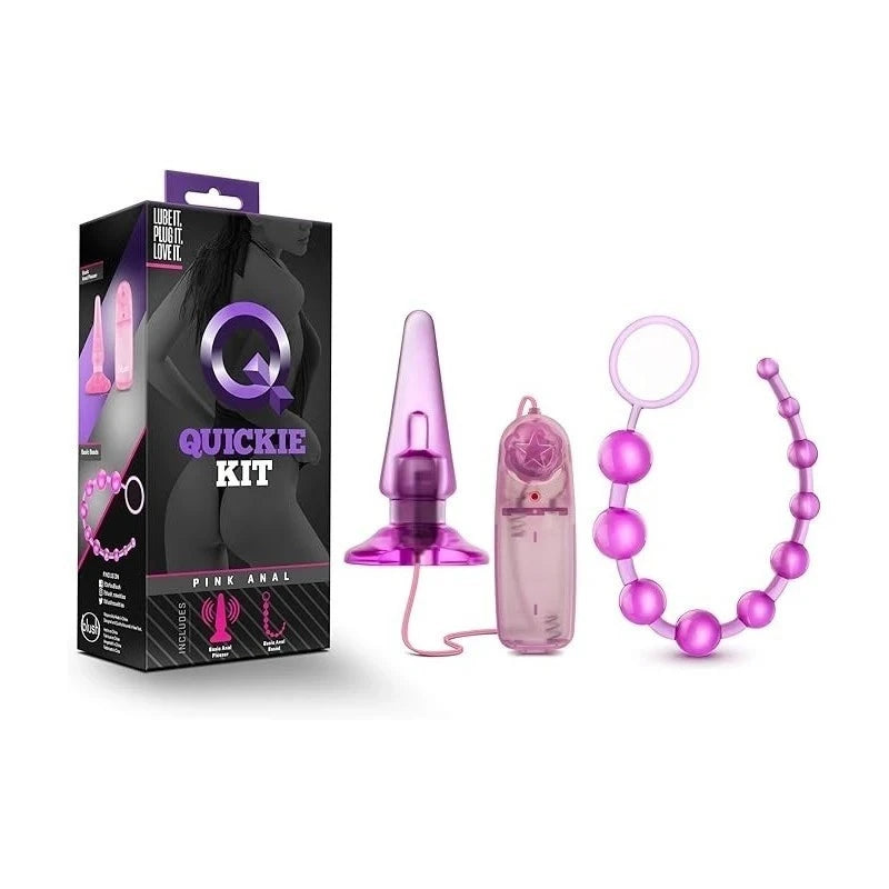 Quickie Kit Vibrating Anal Plug Pink Butt Plugs