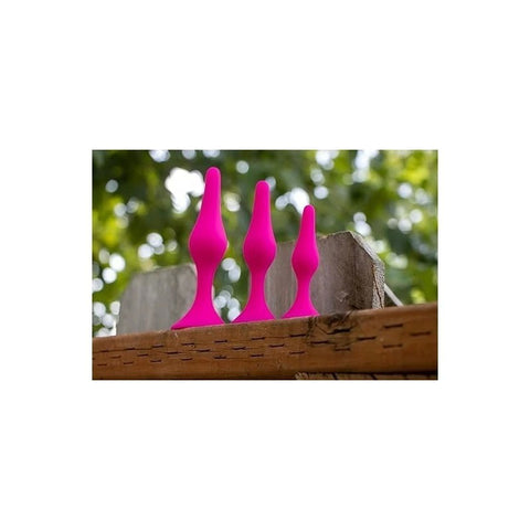 Luxe Beginner Butt Plug Kit Pink - Butt Plugs