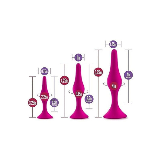 Luxe Beginner Butt Plug Kit Pink - Butt Plugs
