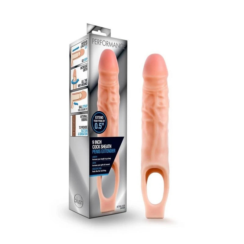 Performance Mens Cock Sheath Penis Extender Vanilla Pumps, Extenders and Sleeves