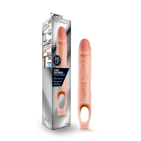 Performance Mens Cock Sheath Penis Extender Vanilla - Pumps, Extenders and Sleeves