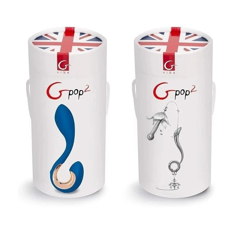 Gvibe Gpop2 Indigo Anatomic Unisex Vibrator Blue Prostate Toys