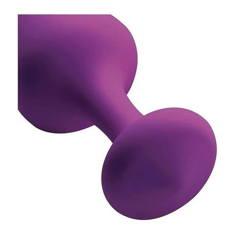 Frisky Purple Pleasures Silicone Anal Plugs 3 Piece - Butt Plugs