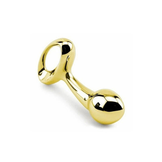 Lovetoy Luxury Pure Metal Anal Plug Gold - Butt Plugs