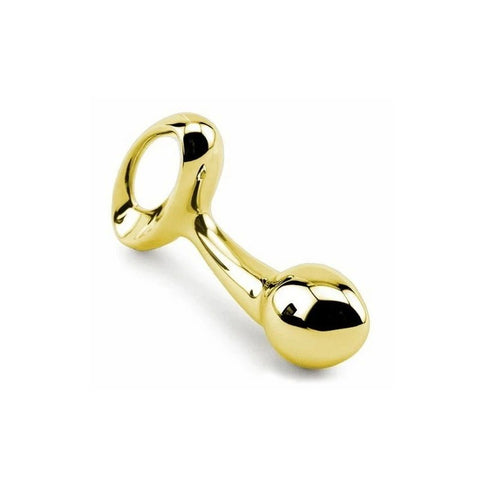 Lovetoy Luxury Pure Metal Anal Plug Gold - Butt Plugs