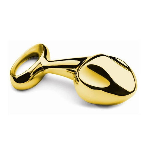 Lovetoy Luxury Pure Metal Anal Plug Gold - Butt Plugs