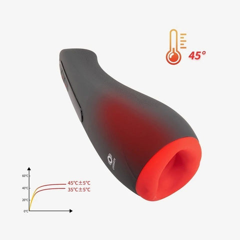 OTouch Airturn 2 Heating Suction Mens Masturbator - Masturbators and Strokers