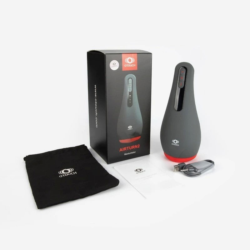 OTouch Airturn 2 Heating Suction Mens Masturbator Masturbators and Strokers