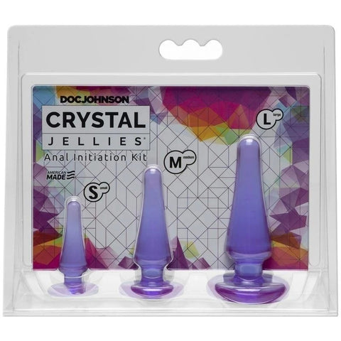 Crystal Jellies Anal Initiation Butt Plug Kit - Butt Plugs
