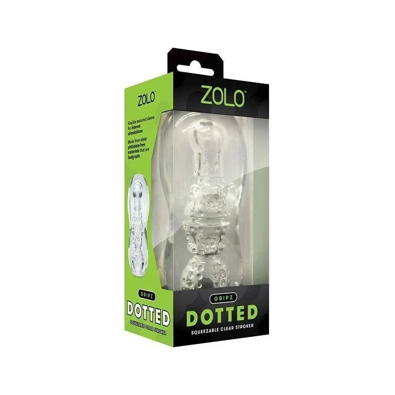 Zolo Gripz Dotted Mens Masturbator Masturbators and Strokers