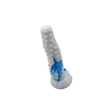 Faak Tiger Silicone Dildo Blue / White - Anal Dildos