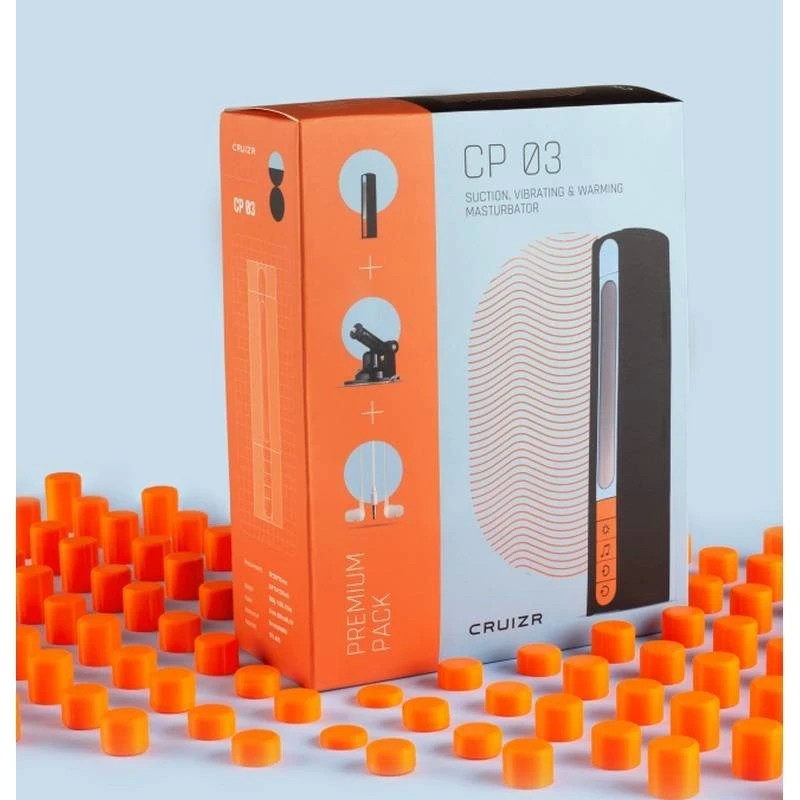 Cruizr Deluxe Vibrating and Sucking Automatic Male Masturbator With Holder Masturbators and Strokers