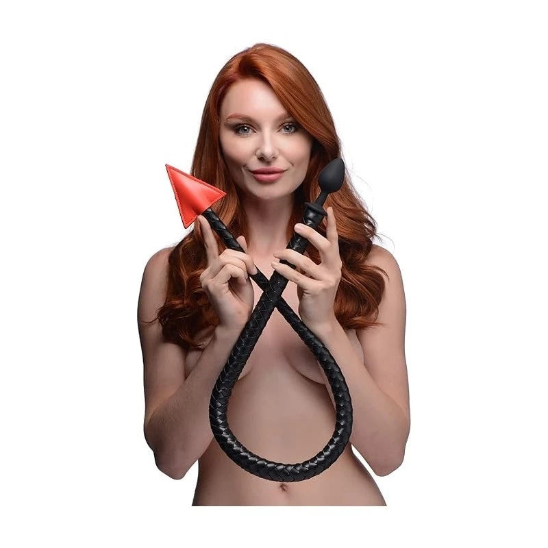 Master Series Hellbound Braided Devil Tail Plug Black Butt Plugs