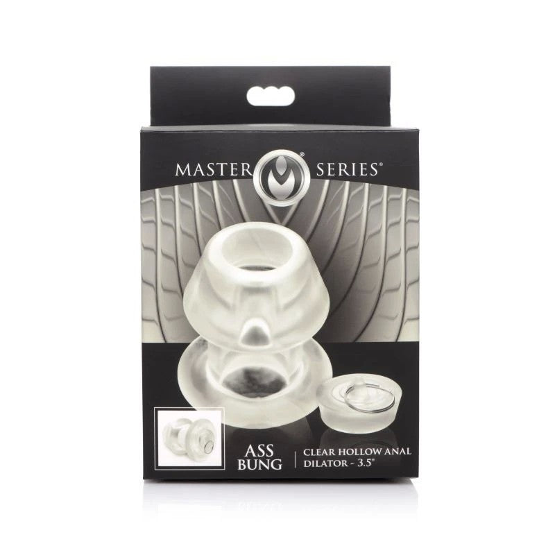 Master Series Ass Bung Clear Hollow Anal Dilator Butt Plugs