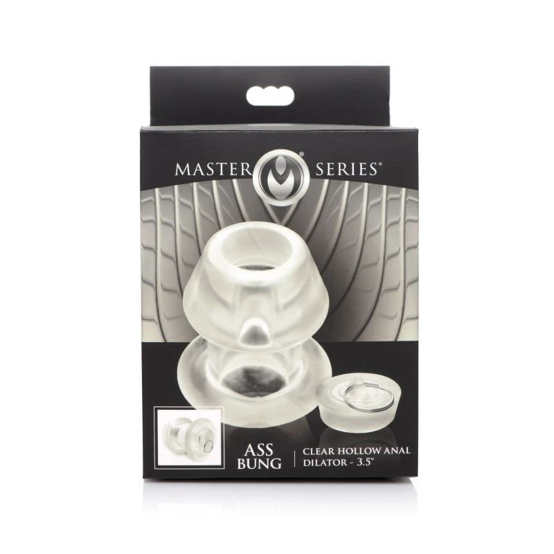 Master Series Ass Bung Clear Hollow Anal Dilator Butt Plugs