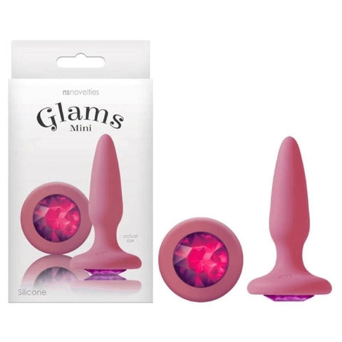 Glams Mini Butt Plug with Sparkling Gem - Butt Plugs
