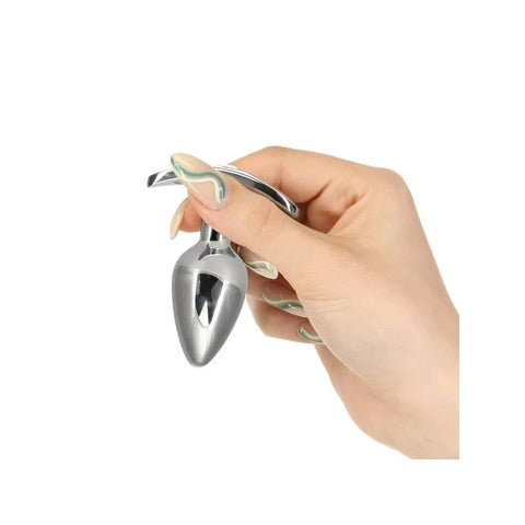 Pillow Talk Sneaky Luxurious Stainless Steel Anal Plug With Swarovski Crystal - Butt Plugs