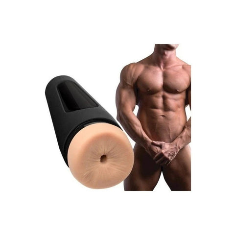 Man Squeeze Stud UltraSkyn Male Stroker Ass Vanilla - Masturbators and Strokers