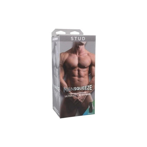 Man Squeeze Stud UltraSkyn Male Stroker Ass Vanilla - Masturbators and Strokers