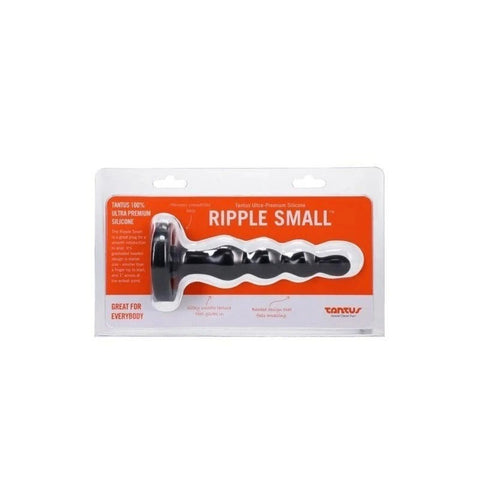 Tantus Ripple Small Anal Beads Onyx - Anal Dildos