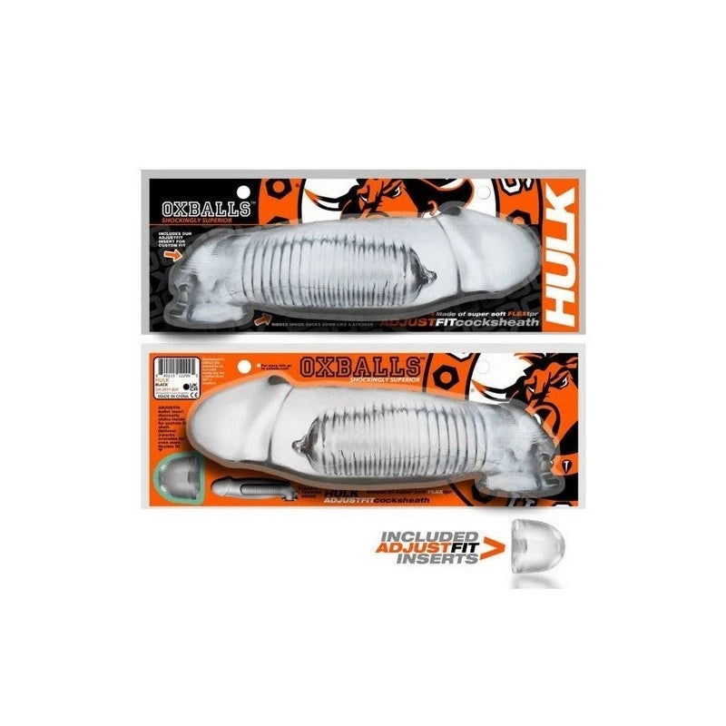 Oxballs Hulk Gargantic Mens Cock Sheath Clear Pumps, Extenders and Sleeves