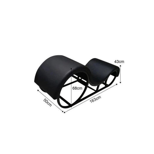 Daytona Kama Sutra Mebon Chaise Love Lounge Sex Furniture with Metal Frame and LED Sex Furniture