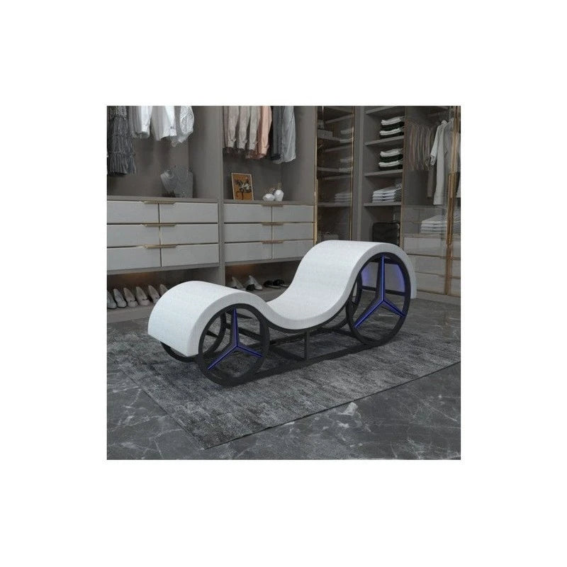 Daytona Kama Sutra Mebon Chaise Love Lounge Sex Furniture with Metal Frame and LED Sex Furniture
