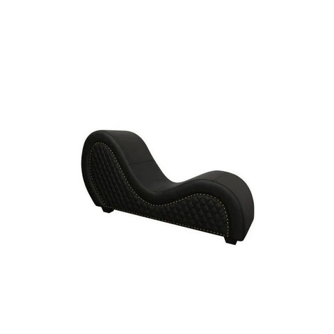 Daytona Kama Sutra Mebon Chaise Love Lounge Studded Sex Furniture & Quilted Black - Sex Furniture