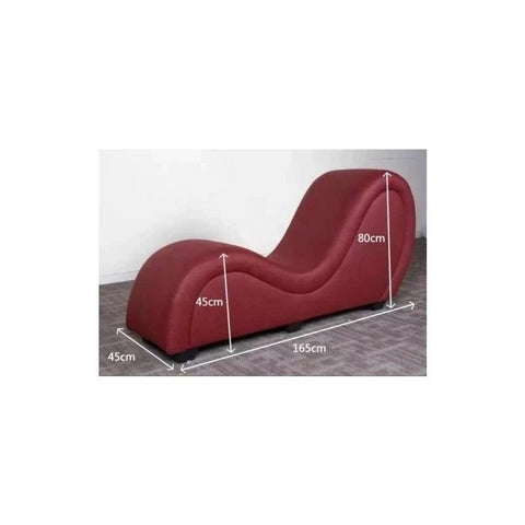 Daytona Kama Sutra Mebon Chaise Love Lounge Studded Sex Furniture & Quilted Black - Sex Furniture
