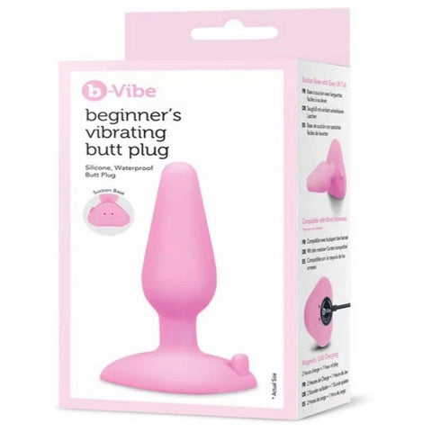 B-Vibe Beginners Silicone Vibrating Butt Plug - Butt Plugs