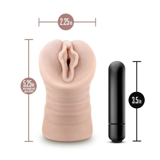Blush EnLust Destini Vibrating Pussy Stroker - Masturbators and Strokers