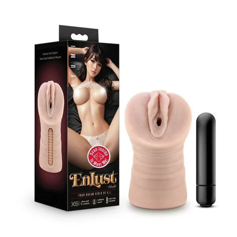 Blush EnLust Ayumi Vibrating Male Masturbator - Masturbators and Strokers