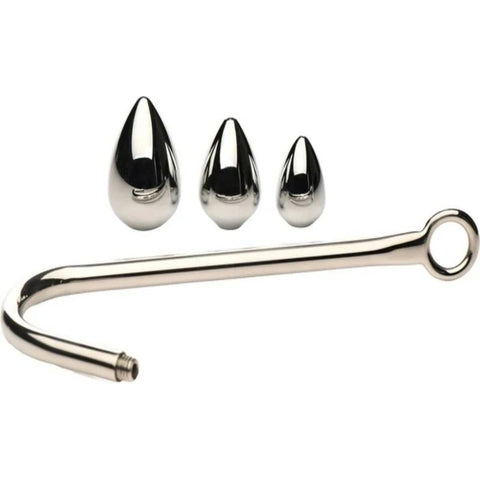 Master Series Anal Hook Trainer Anal Hook With 3 Plugs - Butt Plugs