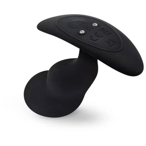 B-Vibe Remote Control Vibrating P-Spot Snug Plug Black - Prostate Sex Toys