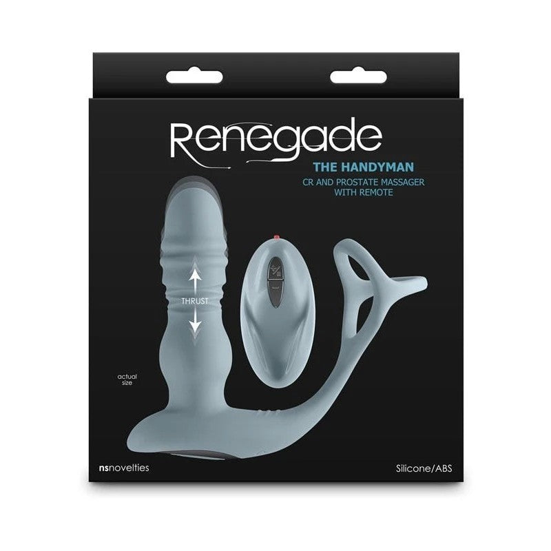 Renegade The Handyman Vibrating Prostate Massager Gray Prostate Toys