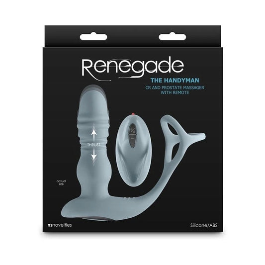 Renegade The Handyman Vibrating Prostate Massager Gray Prostate Toys