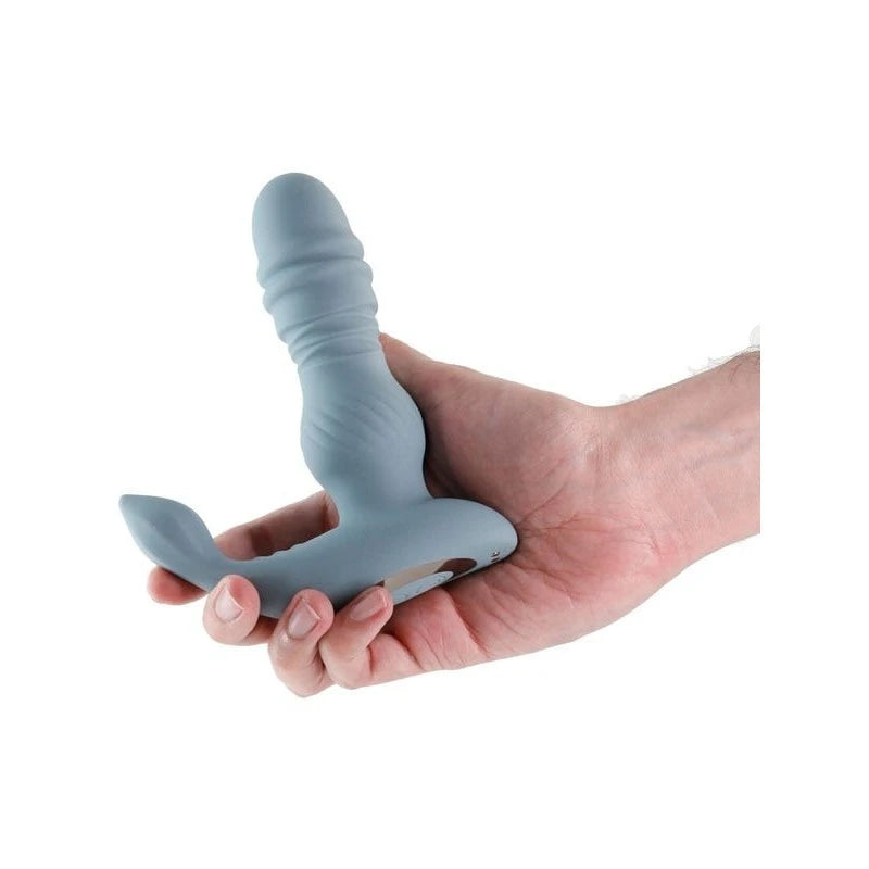 Renegade Apex Silicone Prostate Vibrator Gray Prostate Toys