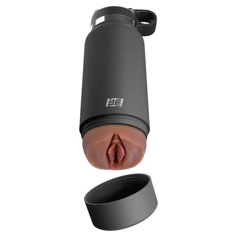 PDX Plus Fuck Flask Secret Delight Mens Stroker Grey Bottle - Masturbators and Strokers